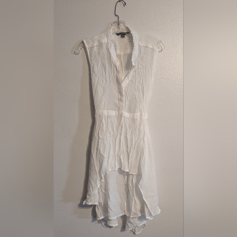 Zac & Rachel Sheer White Blouse